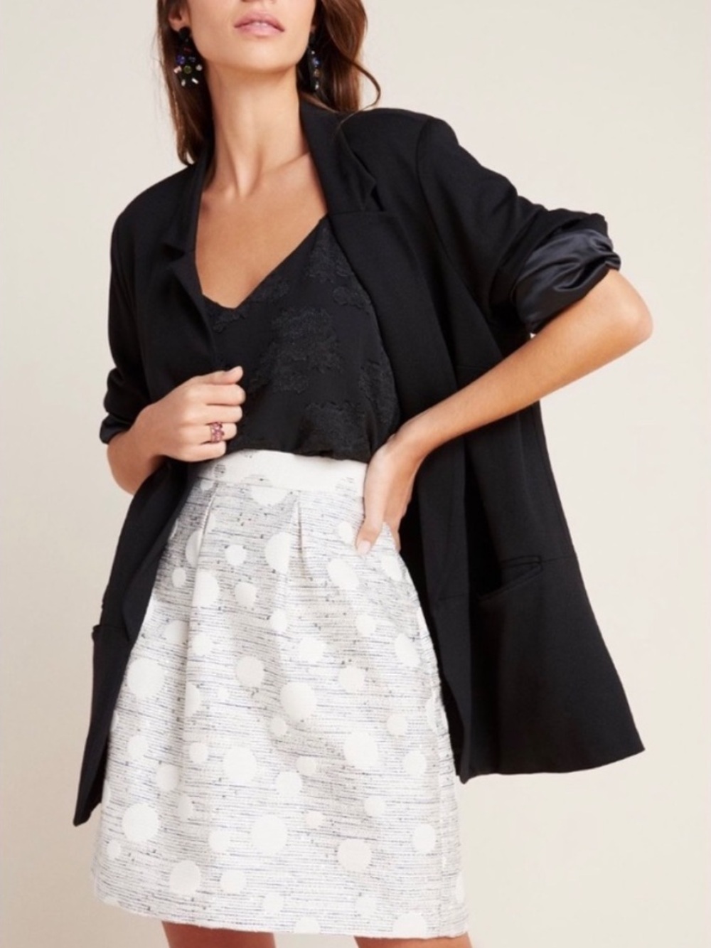 Anthropologie Maeve Anya Dotted Jacquard Skirt NWT 2
